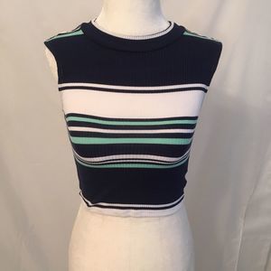 Stripped Crop Top
